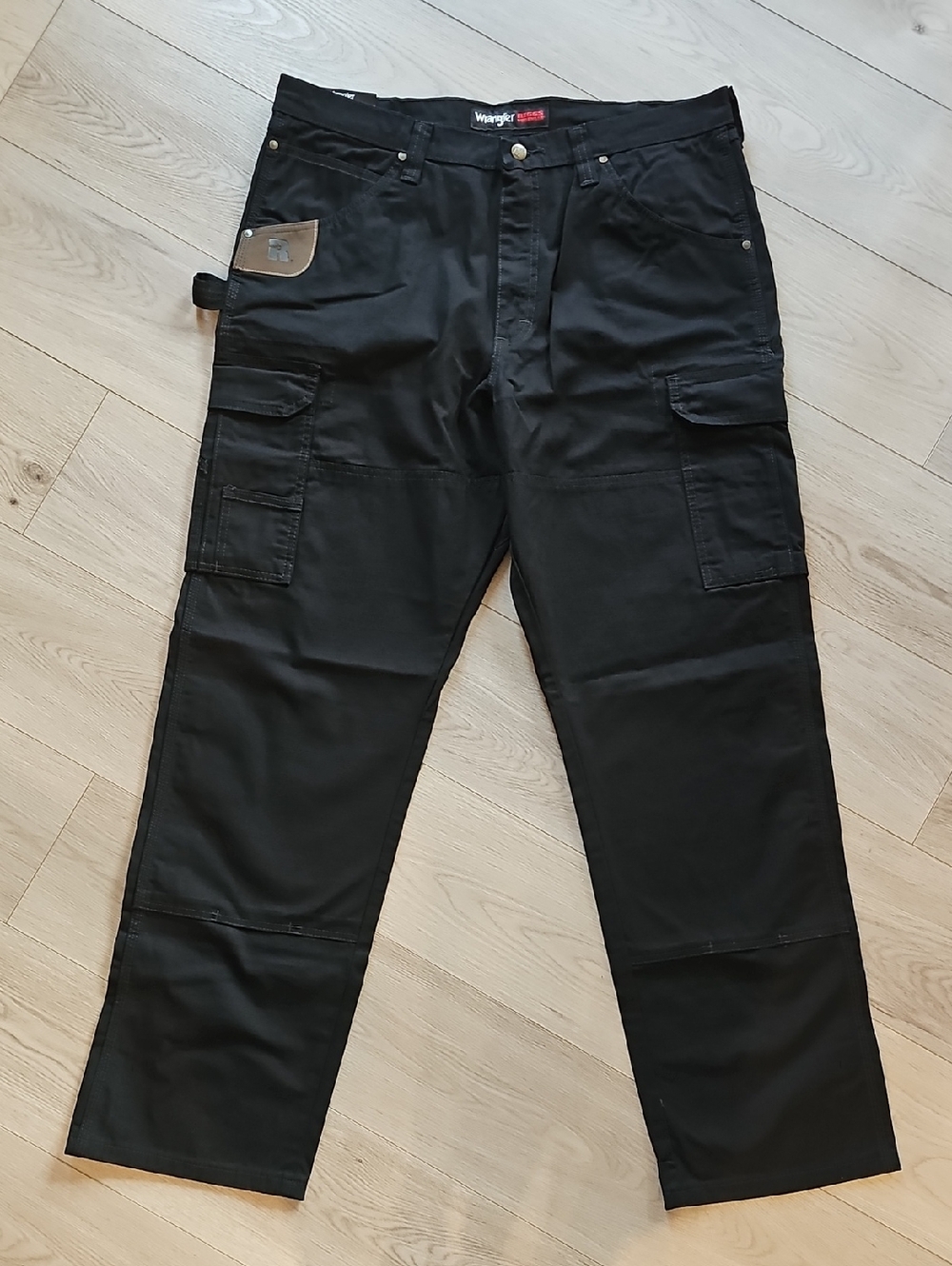 NWT Wrangler Riggs Ranger Relaxed Fit Cargo Workwear Canvas Pants, 38x32